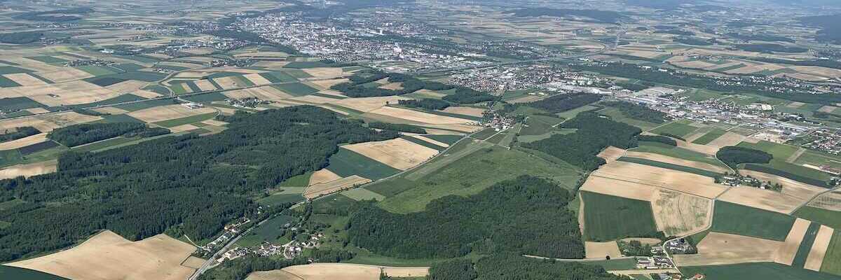 Flugwegposition um 14:28:18: Aufgenommen in der Nähe von Gemeinde Ober-Grafendorf, 3200 Ober-Grafendorf, Österreich in 1101 Meter